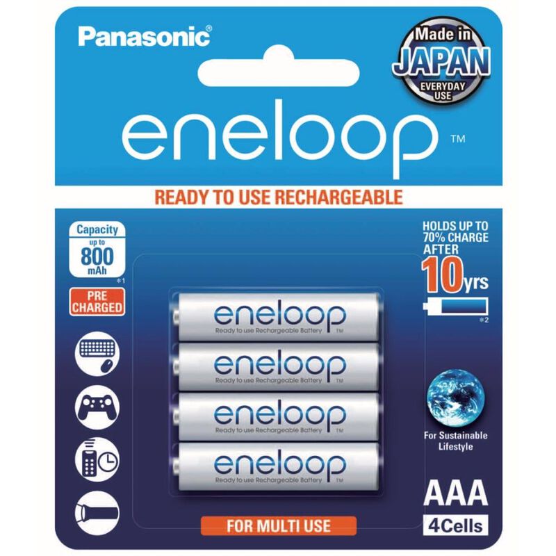 Pila Panasonic Eneloop Aaa Recargable Con 4 Uni... image number null