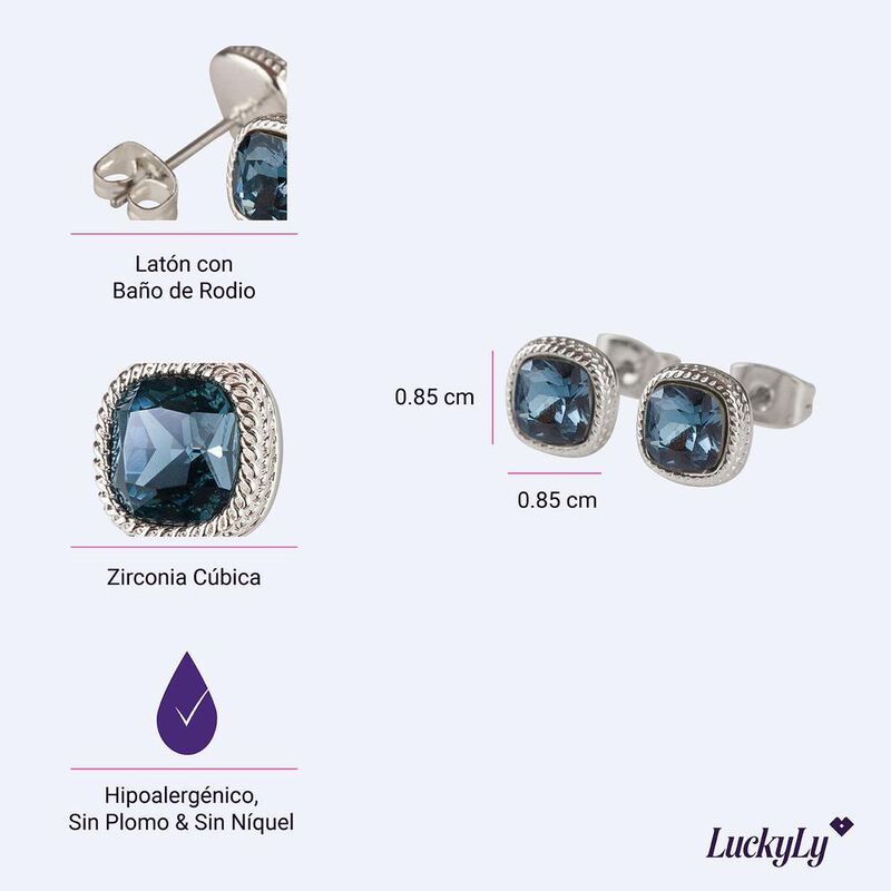 Aretes Mujer Oro 14k Plata Zirconia, Regalos Jo... image number null