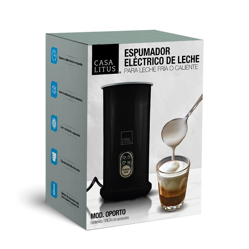 Espumador de Leche El&eacute;ctrico Profesional para C... image number null