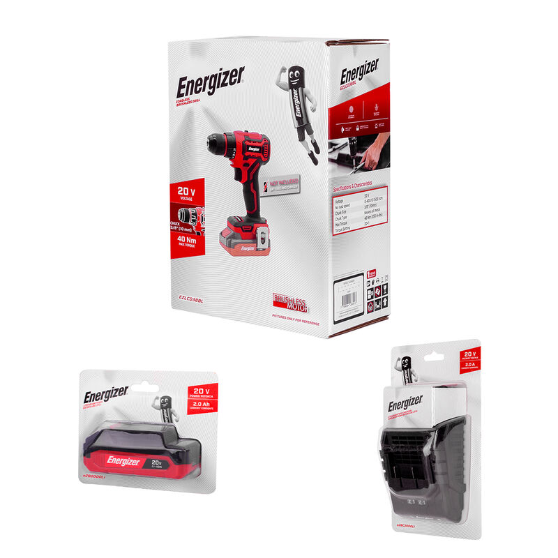 Energizer Taladro Inal&aacute;mbrico Sin Carbones 3/8'... image number null