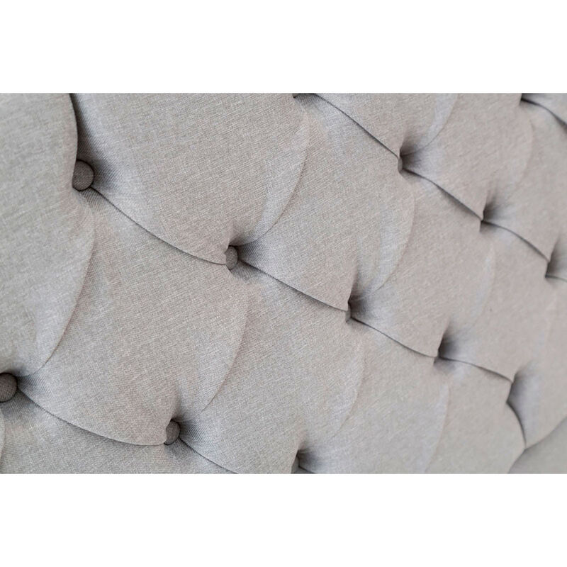 Cabecera King Size Dicasa Mary Gris Claro image number null