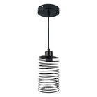 Lampara Colgante Aksi Spring Cilindro Negro