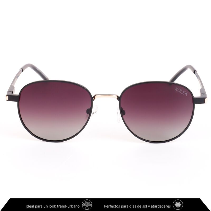 Lentes De Sol Xolek 135 Aviador Met&aacute;lico Uv Pol... image number null