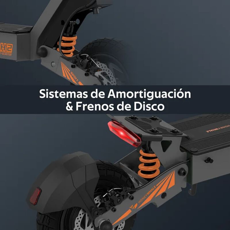 Scooter El&eacute;ctrico Honey Whale H2 Gris image number null