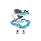 Andadera Moto Plegable 3 Alturas Con Luz Sonido Y Ruedas Giratorias Beb&eacute; 6-12 Meses Azul