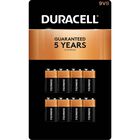 PILA DURACELL ALCALINA 9V CON 8 UNIDADES MN1604B8