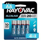 Pilas Rayovac Alcalinas Aa 1.5v Pack 4 Piezas