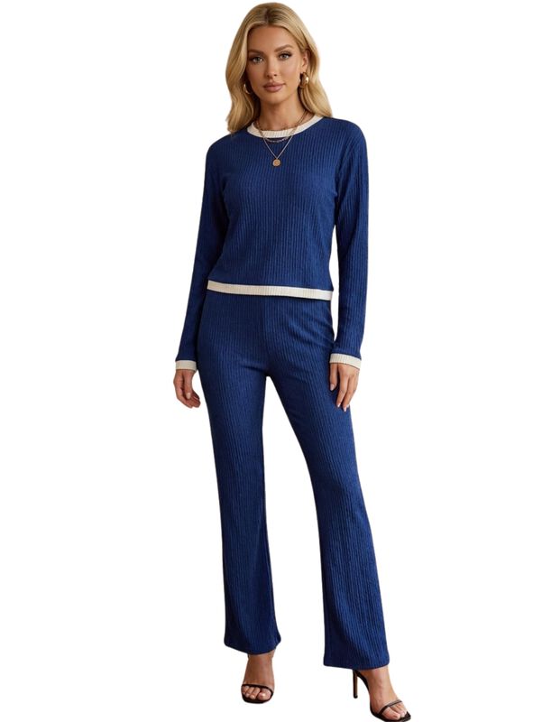 Conjunto 2 Piezas Blusa de Manga Larga y Pantal... image number null