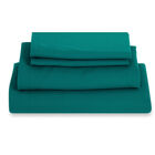 Juego de S&aacute;banas Microfibra Suaves y Duraderas Individual Verde Petr&oacute;leo  Kyuden Home