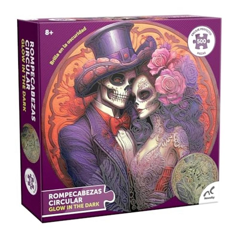 Rompecabezas Circular Glow In The Dark Catrina ... image number null