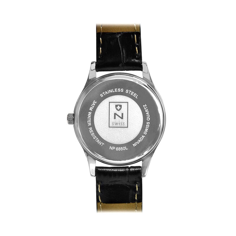 Reloj Nivada Executive Dama Acero Piel Blanco R... image number null