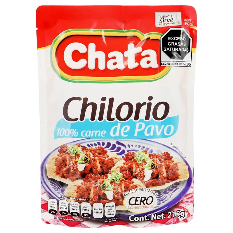 CHILORIO DE PAVO CHATA 250 GR image number null