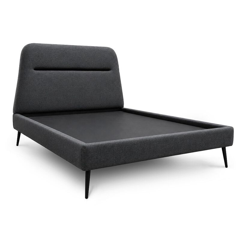 Cama Matrimonial Verona Tapizada Estructura Mad... image number null