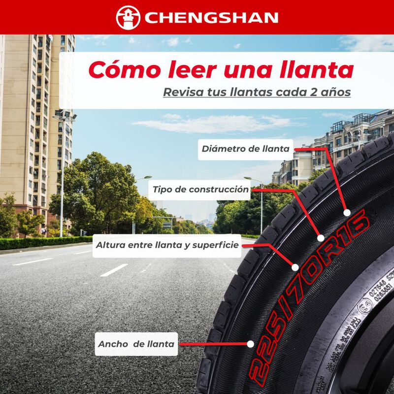 Paquete de 4 Llantas 155/70R13 75T Chengshan CS... image number null