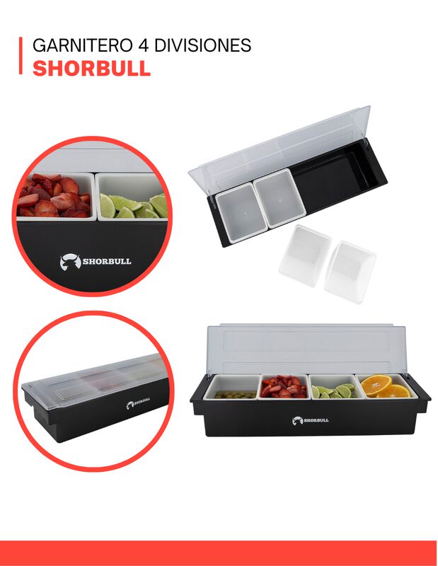 Garnitero 4 divisiones Shorbull image number null