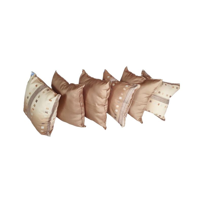 Set 6 Cojines Decorativos 3 Decorados 3 Lisos C... image number null