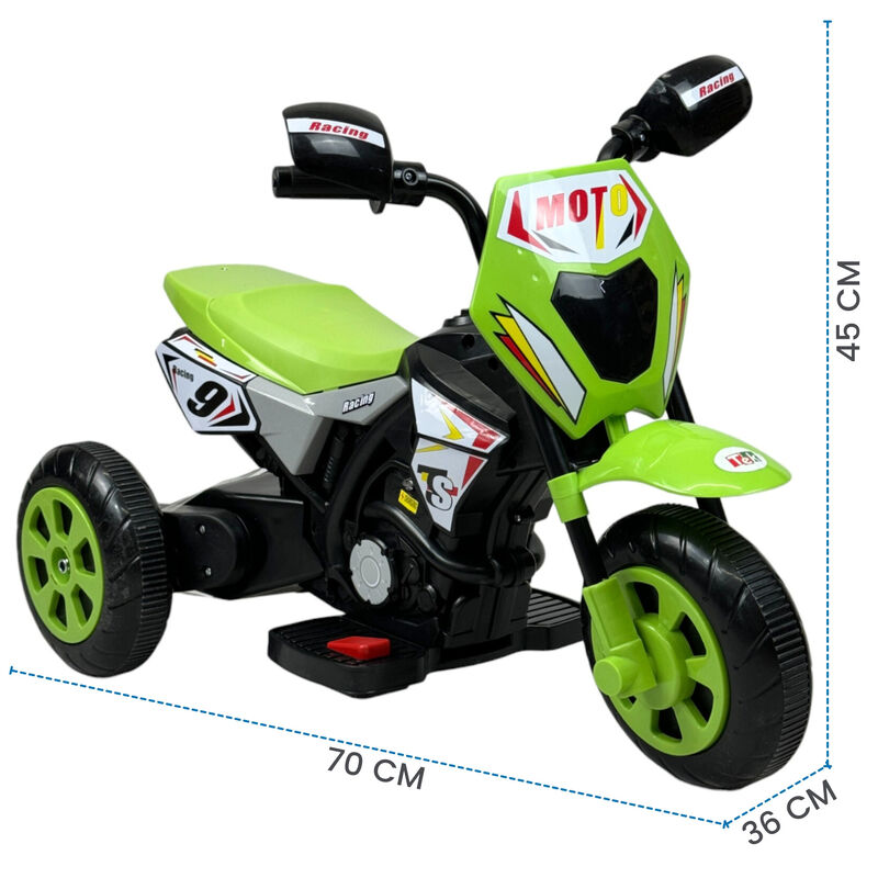 Motocicleta Montable Para Ni&ntilde;os 3 Ruedas Sonido... image number null