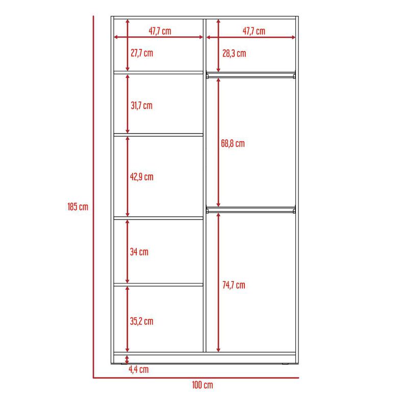 Closet Trade  Beige Virtual Muebles image number null