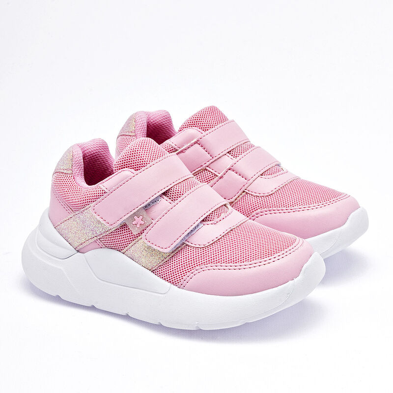 Moramora tenis para BEB&Eacute; rosa plata cod 140658-... image number null