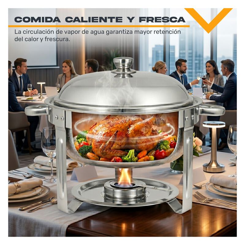 Bufetera Redonda 7.5l Kit 4pz Cacerola Vapor Ac... image number null
