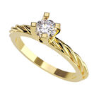 Anillo de Compromiso en Oro de 14K con Circonia - Amore Mio!