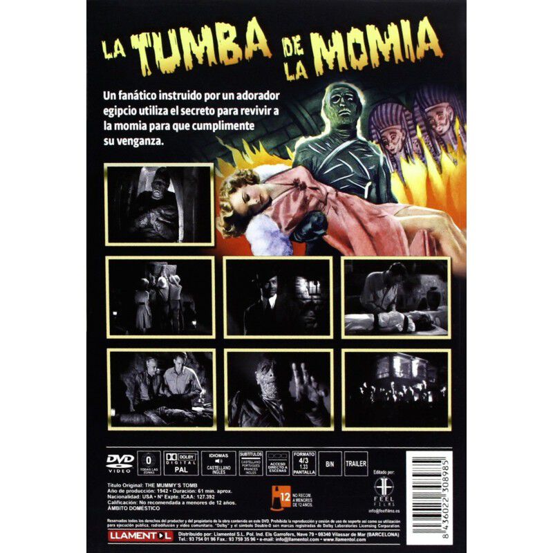 La Tumba De La Momia [dvd] (1942) image number null