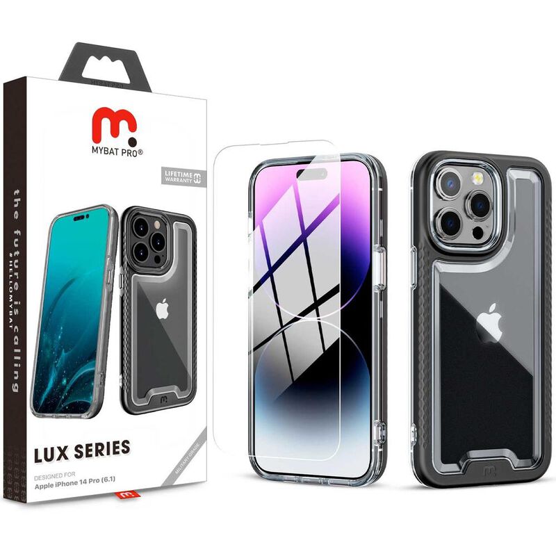 Funda MYBAT Lux para iPhone 14 PRO Negra con mi... image number null