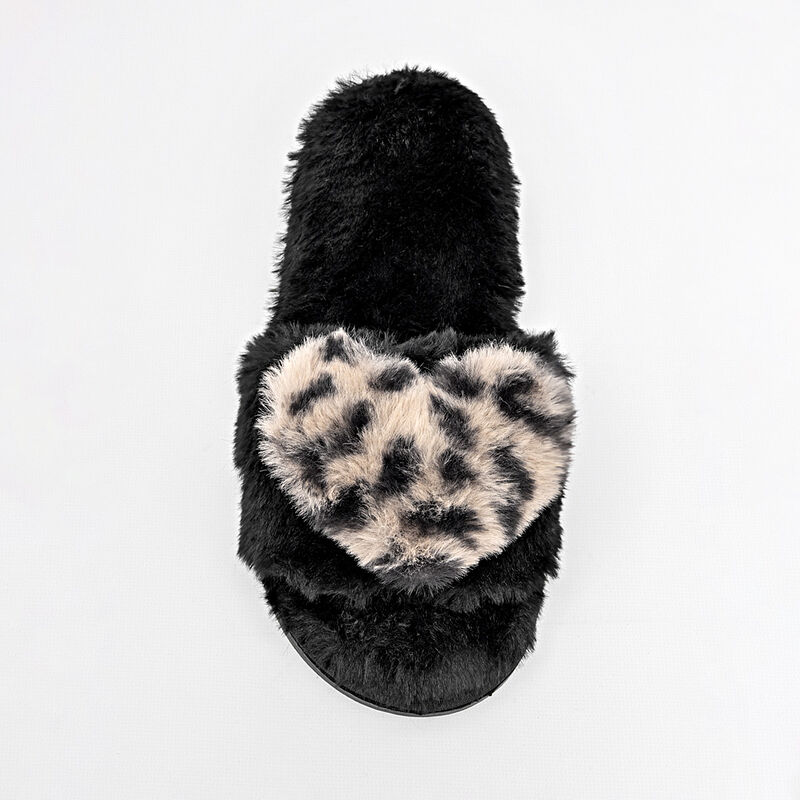 Arra pantufla para mujer negro beige cod 140207... image number null