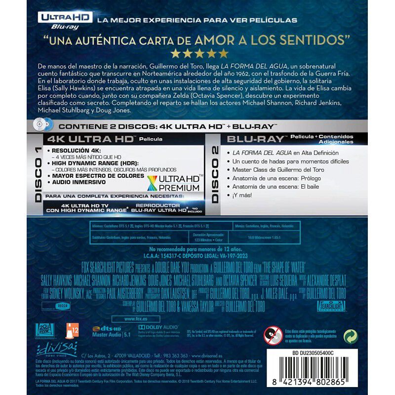 La Forma del Agua (The Shape of Water) (4K UHD ... image number null
