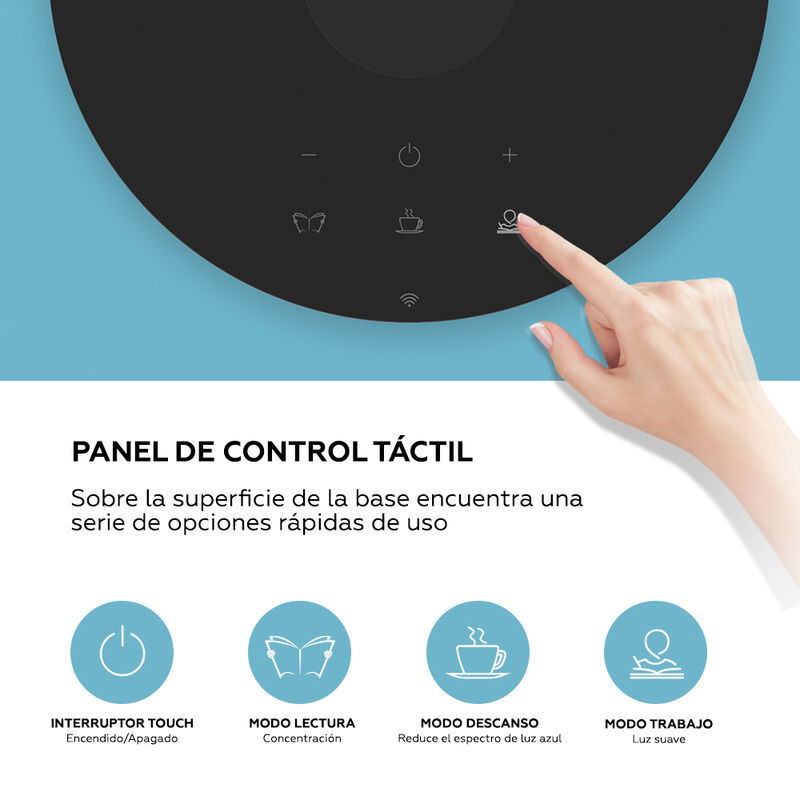L&aacute;mpara de Mesa Inteligente WiFi LED 12 W con E... image number null