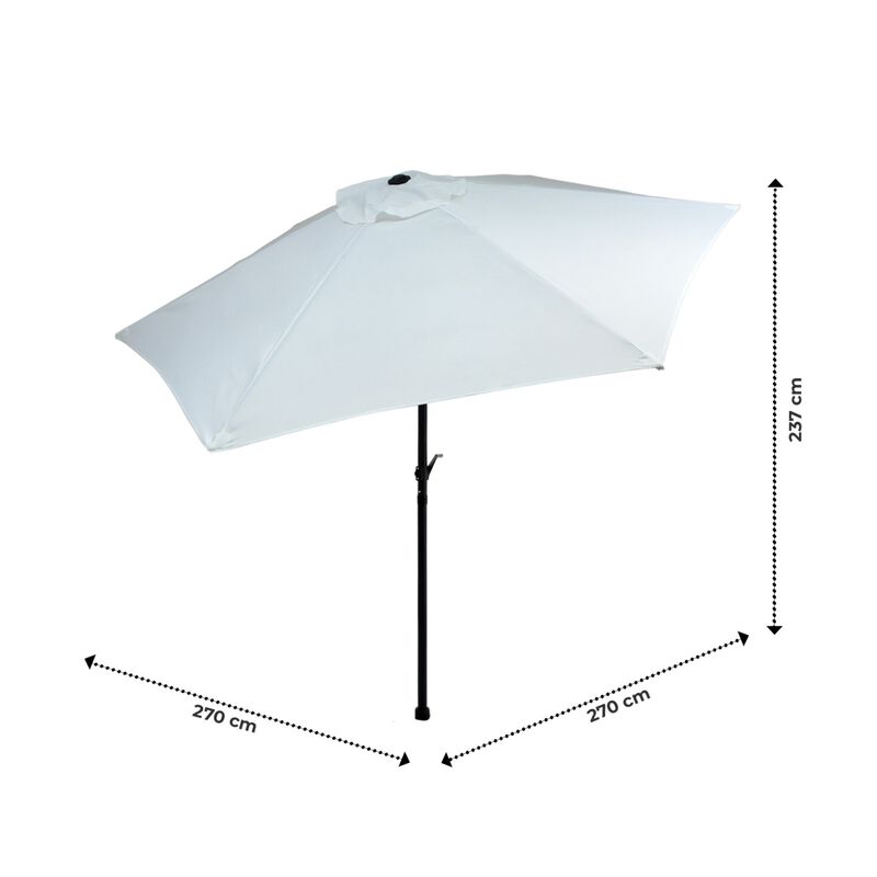 Sombrilla Jardin Playa 2.7 Metros Kit 4 Piezas ... image number null