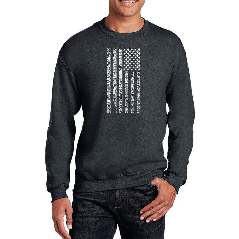 Sudadera De Cuello Redondo Word Art Para Hombre... image number null