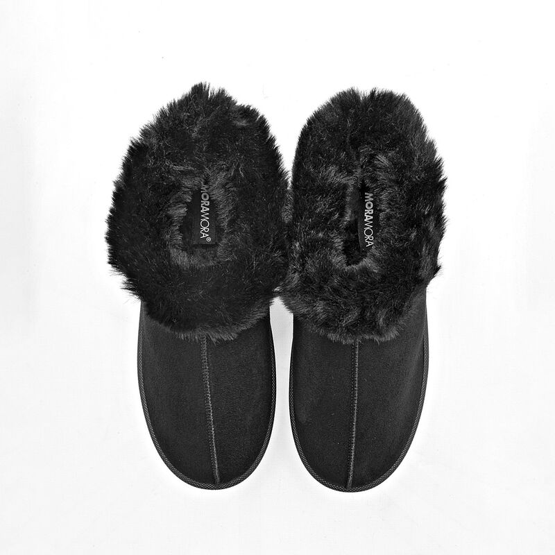Moramora Pantufla para mujer negro image number null