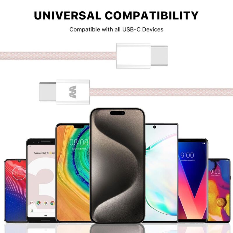 Cable Datos Mybat Usb-c A Usb-c 1m 60w Universa... image number null