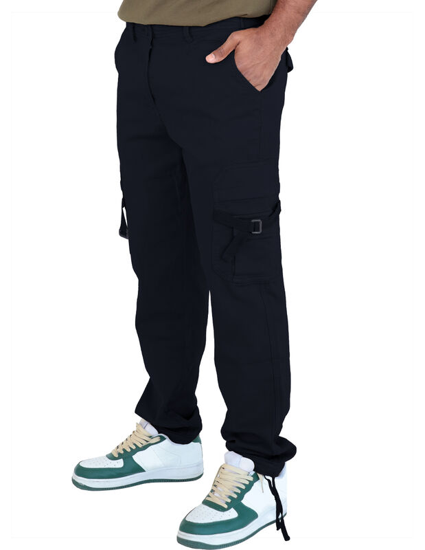 Pantal&oacute;n Caballero Tipo Cargo Negro Roosevelt C... image number null