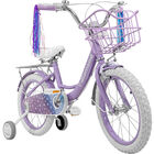 Bicicleta Infantil Morada Niña Rodada 16 Con Canasta Little Monkey