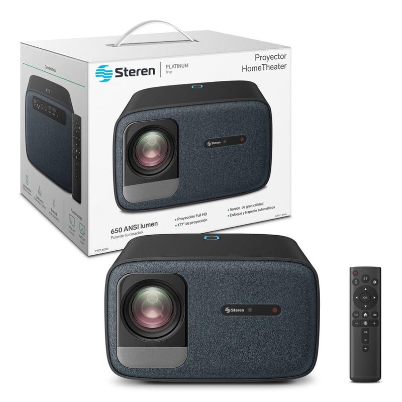 Proyector multimedia Home Theater Full HD de 20... image number null