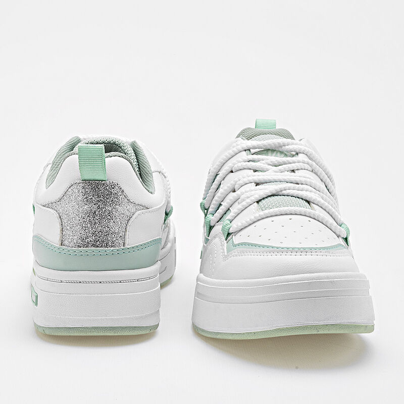 Newk Tenis urbano para mujer blanco verde image number null