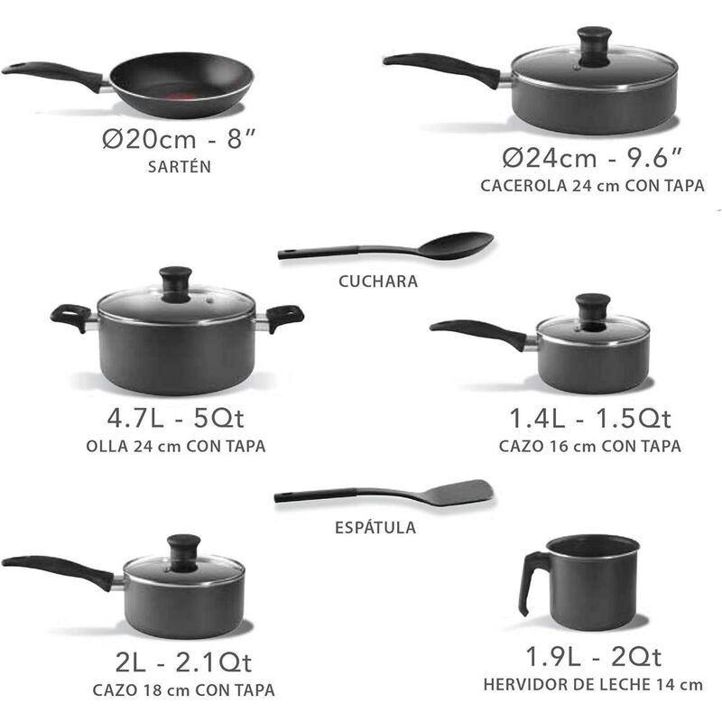 Bateria De Cocina 13 Piezas T-Fal B479Sd84 Sart... image number null
