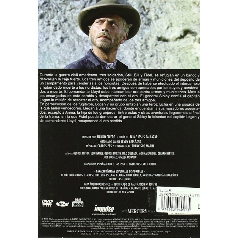 Profesionales De La Muerte [dvd] image number null