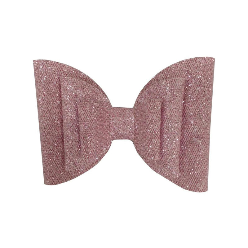 Broche Con Mo&ntilde;o Para Cabello Glitter Panal Rosa image number null