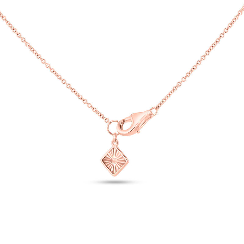 Dije Coraz&oacute;n Oro Rosa 14k Con Diamante 8 Pts | ... image number null