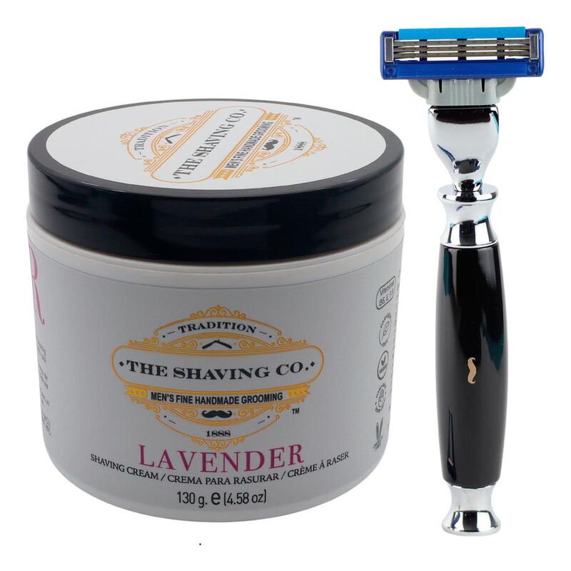 The Shaving Co Kit Rastrillo Negro Crema De Afe... image number null