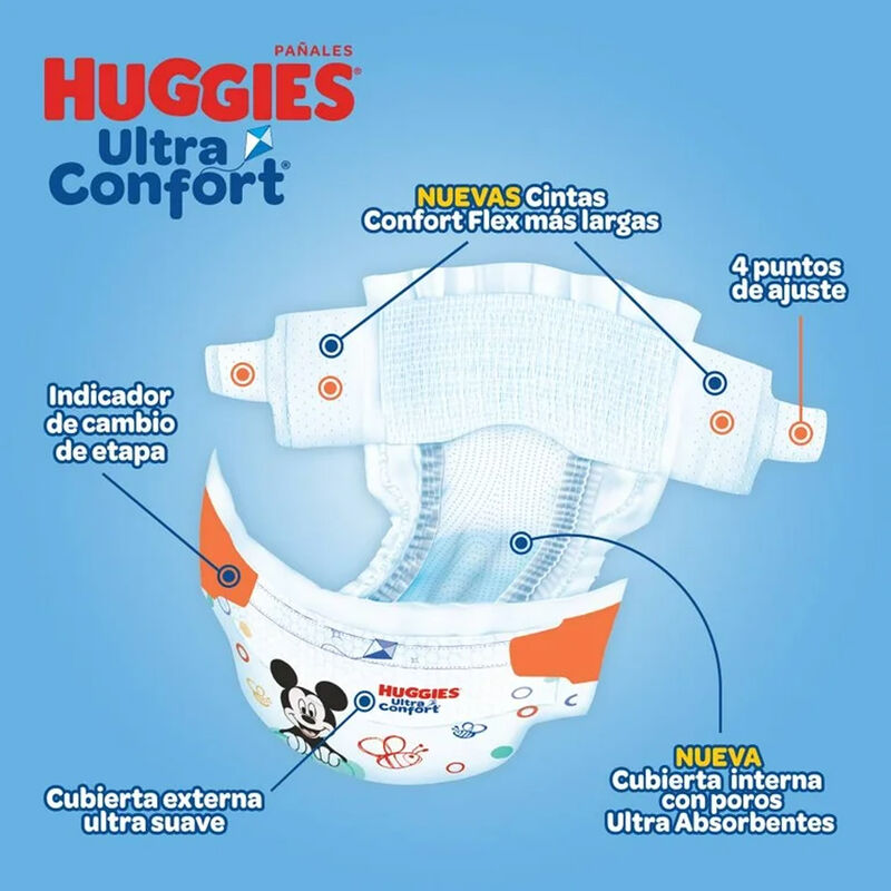 Pañales Huggies Ultraconfort Etapa 7 Niño 75 Pa... image number null