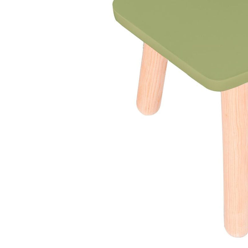 Banquito de Madera para Ni&ntilde;os- Pentagono - Verd... image number null