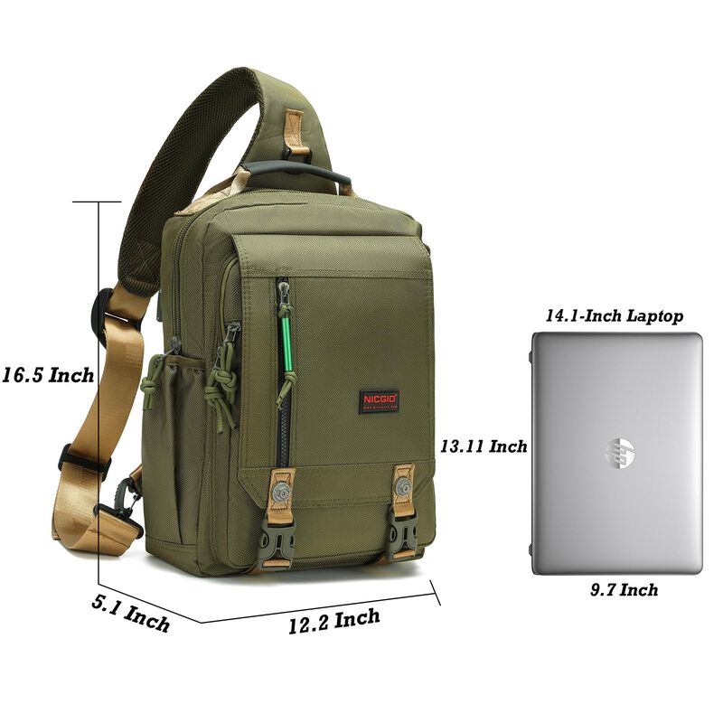 Mochila Bandolera Nicgid Para El Pecho Y El Hom... image number null