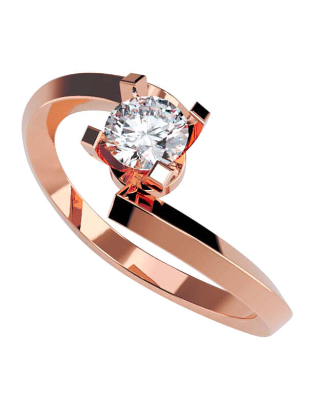 Anillo de Compromiso de 14K con Diamante de Lab... image number null