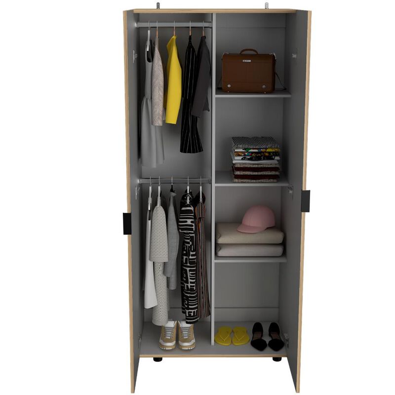 Closet Derek, Café Claro y Blanco, Dos Puertas ... image number null