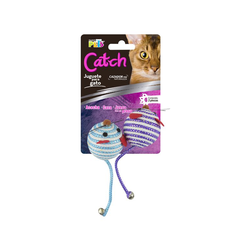 Fancy Pets Juguete Catch Con Forma De Rat&oacute;n Par... image number null