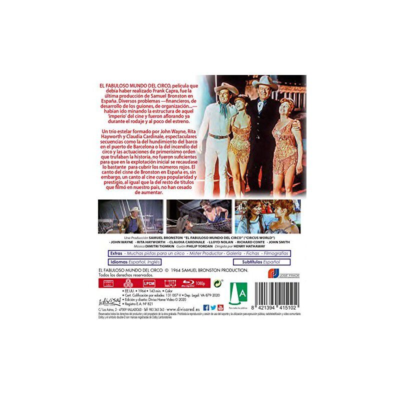 El Fabuloso Mundo Del Circo [Blu-ray] (1964) Ci... image number null